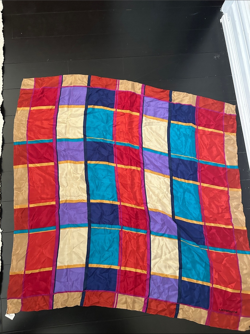 Colourful Large Silk Scarf